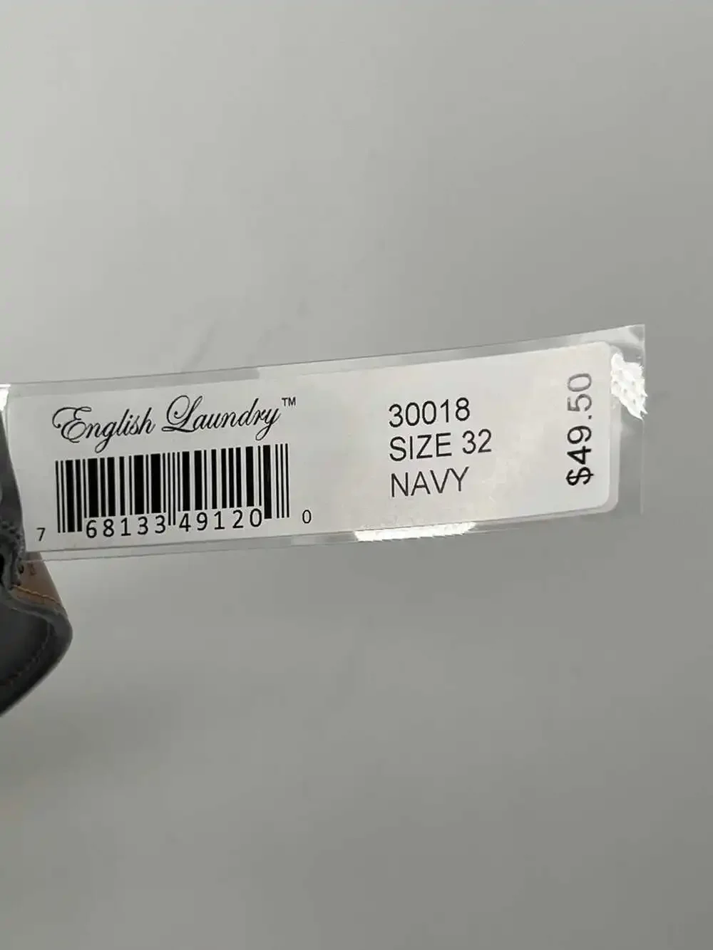 English Laundry Leather Belt | Men’s Regular 32 Black
